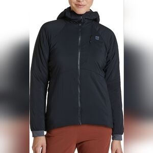 MEC Airstream Hoodie Jacket Size XS Womens Black Full Zip EUC